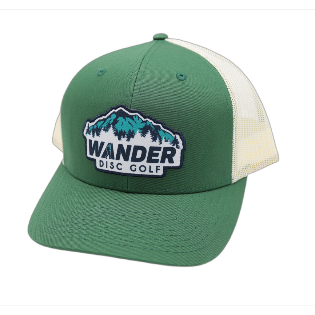 Wander Green and Birch Mountains Logo Patch Snapback